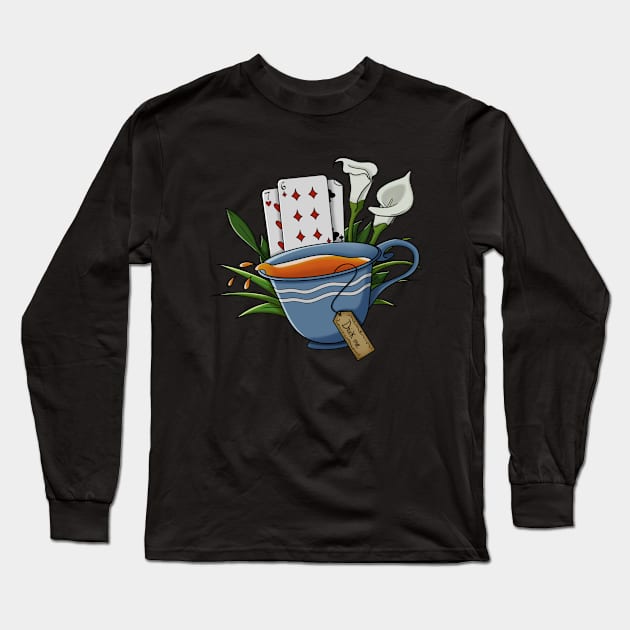 Cup of Wonderland Long Sleeve T-Shirt by joanie1508